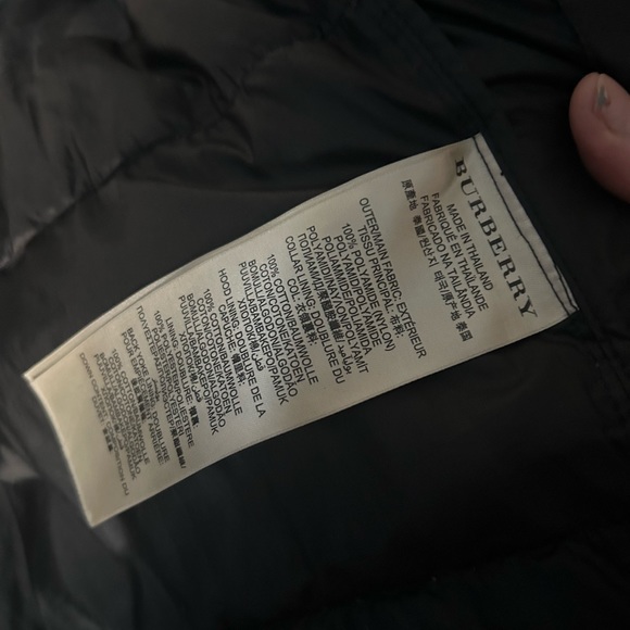 Burberry detachable hooded only men’s puffer jacket sz large euc - Picture 5 of 9